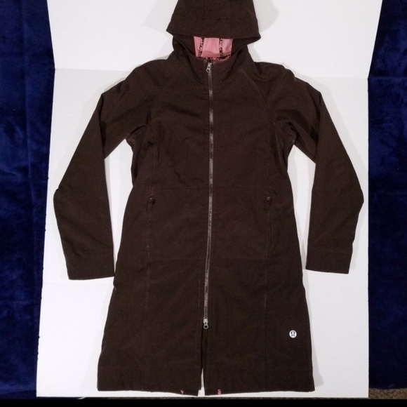 lululemon athletica Jackets & Blazers - Lululemon s6 apres yoga brown pink long jacket